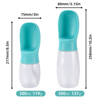 500ml Big Dog Water Bottle Portable Drinking Bowl For Small Medium Dogs Cat Travel Hiking Puppy Pet Water Dispenser Cup Labrodor