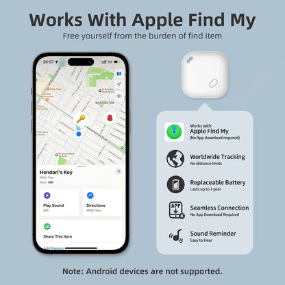Mini Bluetooth Smart iTag Tracker for Apple iOS - Safety and Practicality