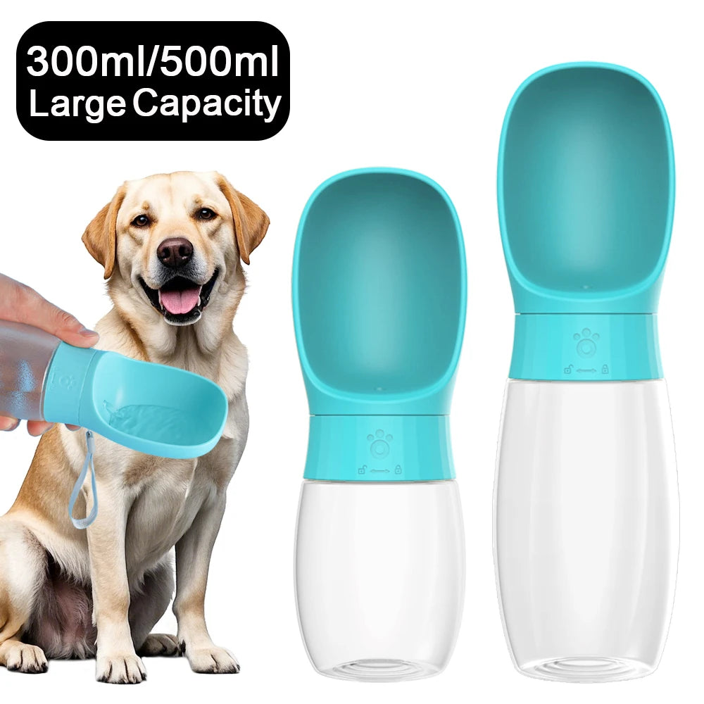 500ml Big Dog Water Bottle Portable Drinking Bowl For Small Medium Dogs Cat Travel Hiking Puppy Pet Water Dispenser Cup Labrodor