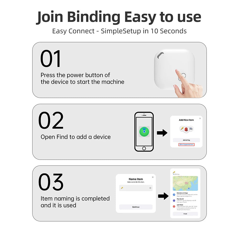 Mini Bluetooth Smart iTag Tracker for Apple iOS - Safety and Practicality