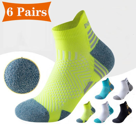 6 Pairs of Professional Sports Running Socks